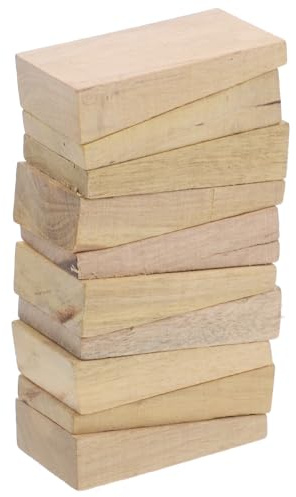 jojofuny 10 Cuñas de Madera para Mango y Azada, Recortables a Medida, para Mantenimiento de Herramientas y Mayor Durabilidad