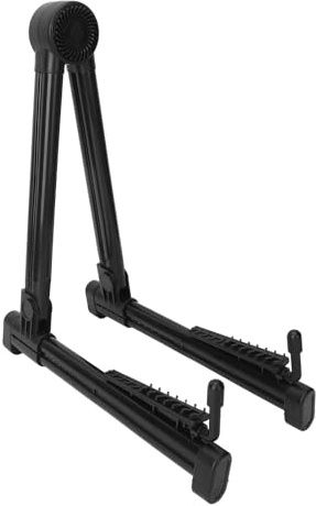 Generic Justerbart Hopfällbart Instrumentställ för Elgitarr och Ukulele - Utrymmesbesparande Design med Halksäker Krok