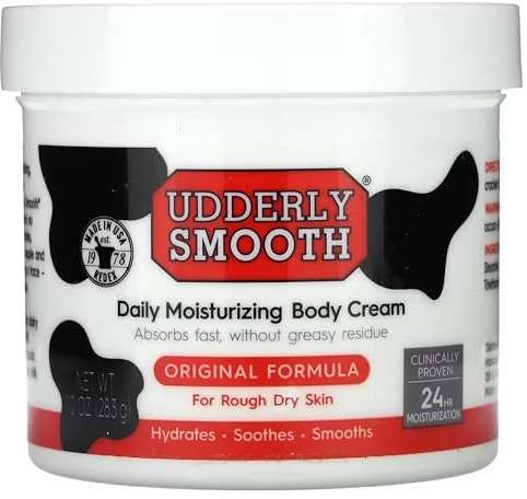 Udderly Smooth Udder Cream, Skin Moisturizer, 10 Ounce Jar
