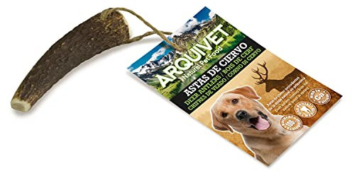Arquivet Corno di Cervo - Corno da masticare eco-friendly per cani - Naturale autunnale - S - 15-39 g