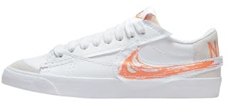 NIKE Sportswear - Sneakers Blazer Low '77 Jumbo Blazer Low '77 Jumbo in Pelle, Bianco-Arancione (8)
