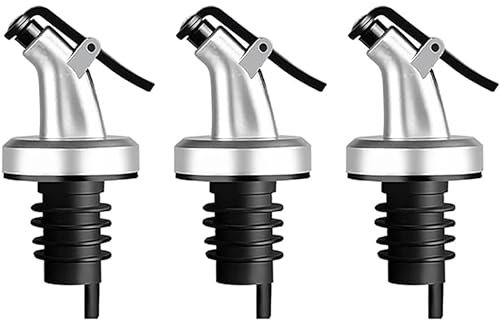 Flaschenausgießer Spender für präzise Dosierung - Flaschenausgießer mit Schutzkappe, für Wein Schnaps Olivenöl Kaffee Sirup Essig Flaschen, Öl Ausgießer 3