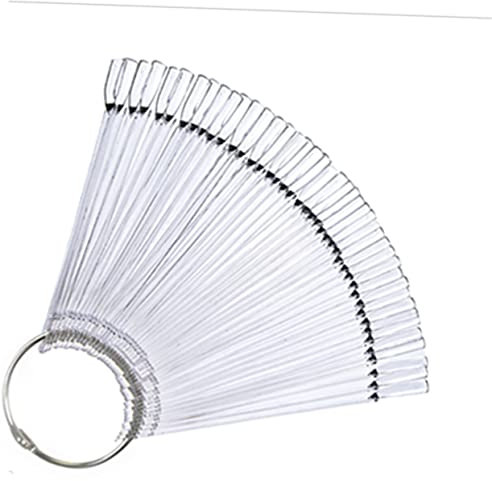 Healeved Nuancier Ongles Transparent Abs 50 PièCes Pour Nail Art Affichage Clair Des Couleurs Et Pratique Pour DéButants Et Professionnels