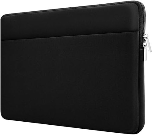 HEDUGO Custodia Pc Portatile Borsa Compatibile con HP Dell Asus da 15,6 Pollici Custodia per Computer Portatile con Tasca per Accessori Borsa Imbottita Protettiva per laptop da 15,6”, Nero