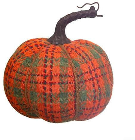 Zucche artificiali ornamentali, zucche in tessuto per la decorazione del Ringraziamento, 13 x 13 x 13 cm (B)