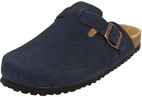 Supersoft 276-213 Damen Schuhe Komfort Pantoletten Hausschuhe Clogs (Navy, EU Schuhgrößensystem, Erwachsene, Damen, Numerisch, M, 41)