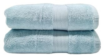 Maisonette Pure 100% Baumwolle Handtücher (50 x 100cm, 2er-Pack) - Gesicht, Hand Blau Handtücher für Badezimmer & Kleine Gästehandtücher