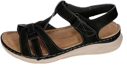Ortopediska sandaler damer trekkingsandaler damer 40 sommar bekväma skor lätta avslappnade vandringssandaler sportsandaler breda fötter andas sommarskor med mjuk fotbädd kilsandaler