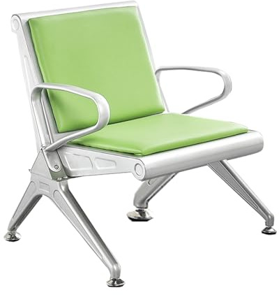 Cxlly Warte- Und Empfangsstuhl, BäNke, BüRostuhl, Robuster GäStestuhl, Wartezimmerstuhl Mit Armlehnen, FüR Friseursalon, Bank, Flur, FlughafenmöBel(Green)