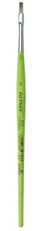 Da Vinci 374 Series Flat Brush, Synthetic Fiber, Green, 18.4 x 0.43 x 30 cm