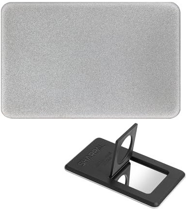 SHARPAL 115N Afilador de herramientas y navajas de diamante con piedra de afilado de diamante tamaño tarjeta de crédito (Grano extra fino 1200)