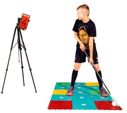 My Floorball Professional Training Flooring Tile Skills Zone - Training Tool for improving Their Floorball Skills, Complete Skills Training Set