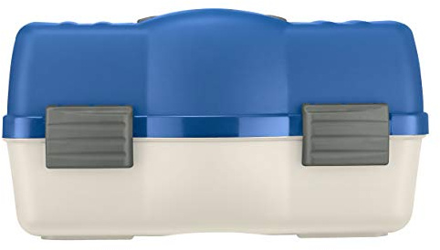 Plastica Panaro - Valigetta Pesca 138 Bianco e Blu per Trasportare, Proteggere e Organizzare l'Attrezzatura da Pesca, Dimensioni Esterne 460 x 282 x H253 mm