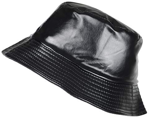 TOUTACOO, Chapeau de Pluie, Femme, imperméable. Reversible. (Uni Noir)