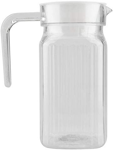 Saftkrüge, transparenter Acryl-Wasserkrug Saftkrug mit Deckel und Griff Gebrochene beständige Getränkekrüge zur Aufbewahrung von Wassermilch-Saft-Tee-Limonade[500ML]