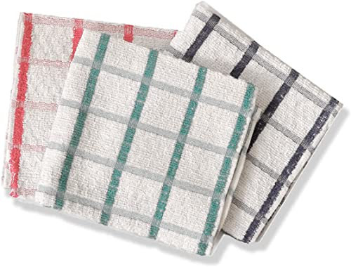 DreamNights Terry Towelling Tea Towels 100% Cotton - Kitchen Towel Super Absorbent and Fast Drying Dish Towels - Machine Washable Dish Cloths - 65x40 cm (Pack of 6)