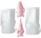 Kocusu Silikon Gießform Wichtel,3D Silikonform Wichtel Gießform,3D Wichtel Silikonform Weihnachten Leicht zu Entformen zum DIY, Duftkerzen,Seife,2 Stück