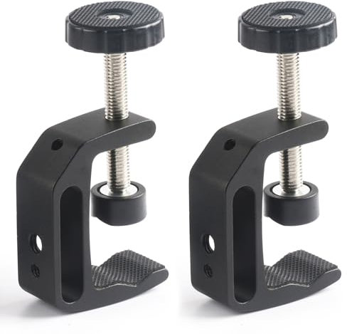 Forhandy 2 Piezas Abrazadera en C, Sargentos Carpintero Rango de Sujeción Ajustable 0-48 mm, Abrazadera C para Soldadura Madera