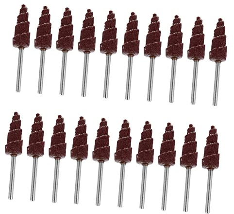 PLAFOPE 20 Meules Abrasives à Lamelles Coniques Disques d'Ébavurage Ponçage Résistantes à L'Usure pour Usage Professionnel en Atelier Domicile