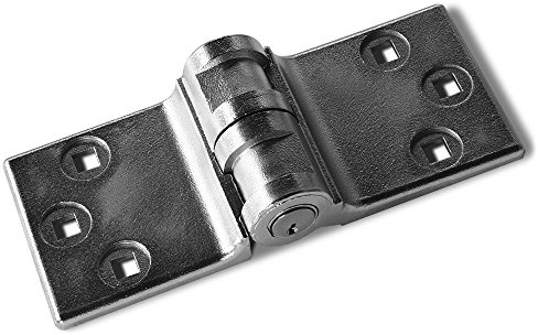 Tufloc High-Security Lock - Heavy Duty, Pick-Resistant, Stainless Steel Lock for Vehicles, Trailers, Vending Machines, Buildings, Gates, and More (Long Wings)