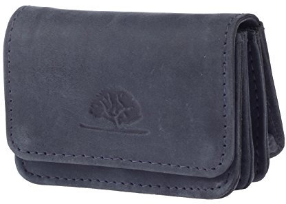 Greenburry Vintage Original Damen Geldbörse Geldbeutel Lederbörse Portmonnaie Navy l 8x2x6 cm