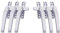 B Blesiya 6X Window Handle Crank-Folded Double Glazing Locking Window Lock Replacement