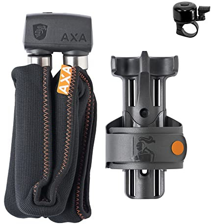 Axa Faltschloss Foldable Lock 800 Länge 100 cm Level 9 inkl. Fahrradklingel