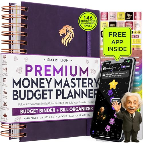 Budget Planner & Monthly Bill Organizer, Income & Expense Tracker Notebook | Finance Planner with Cash Envelopes for Budgeting, Saving Tracker, Monthly Bill Payment Checklist & Manage Debt Payoff