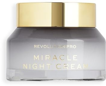 Revolution Pro Miracle Night Cream, Pelle più liscia, più tonica e più giovane, Ripristina la pelle durante la notte, 50ml