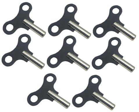 UKCOCO 8 Stücke Metall Uhr Schlüssel für Retro Uhr Reparatur Werkzeug Holz Uhr Schlüssel Schweizer Wicklung Werkzeug