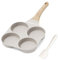 RIOVARM Antiadhésif Poêle à omelette Induction Poêle à oeufs Granit Petite poêle à frire sans PFOA Ronde 4 trous Poêle à œufs pour le petit déjeuner Poêle à crêpes Poêle de camping