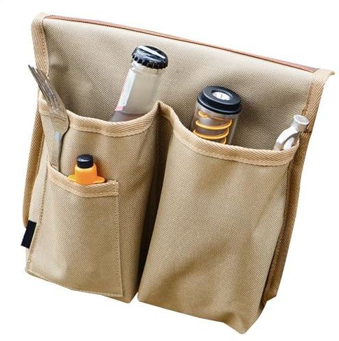 Organizzatore per poltrona, portatile, grande capacità, organizer laterale per sedia a rotelle, tasca laterale per sedia a rotelle, organizer multifunzionale per attrezzi, telefoni e bottiglie