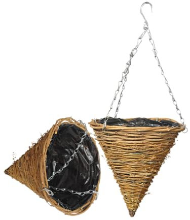 KONTONTY 2pièces Jardinière Suspendue Chlorophytum Pot De Fleurs Naturels pour Maison Bureau Jardin