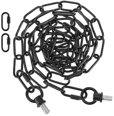 TOYANDONA Catena Unico per Design in e Montaggio di Installazione Facile Nera Ferro Accessori Lampadari da Lampade Tavolo per Decorazioni Domestiche e Hotel