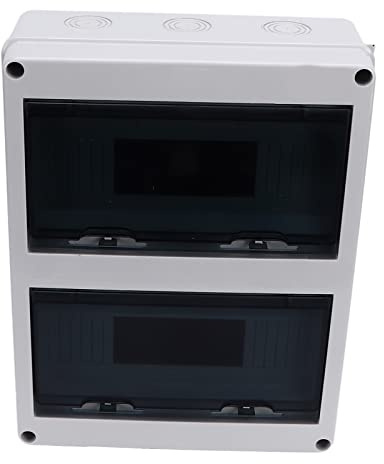 Stylebest 24-vägs Vattentät Distributionslåda med Transparent Lock för inomhus- och Utomhusbruk, Hållbart ABS- och PC-material, IP65-skydd, 355 X 275 X 110 Mm