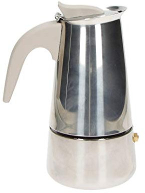 BRANDANI 52197 CAFFETTIERA BORBOTTINA AD INDUZIONE 2 Tazze Inox con Manico Soft Touch