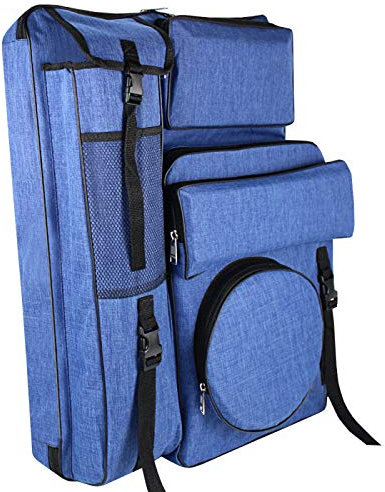 HOMDREAM Zeichentasche 4K Große Kapazität Picture Bag Multifunktions wasserdichte Zeichenbrett Tasche Faltbare Art Tasche,Blue