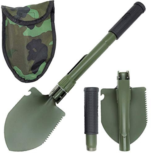 VERK GROUP Klappschaufel mit Tasche - Camping & Outdoor (Grün)