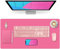 Sevenpers Schreibtischunterlage, Schreibblock aus Kunstleder, Fröhliche und Lebendige Farbe Schreibtischschutz Rutschfeste Tischunterlage für Mädchen, Büro und Zuhause (80x40cm, Pink)