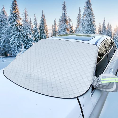 yinmeichun Couverture Pare-Brise Voiture pour Infiniti ESQ 2014-2023 2024 2025, Couverture pour Pare-Brise d'hiver- Bache Pare Brise Protection, Antineige, Antigel, Protection Solaire