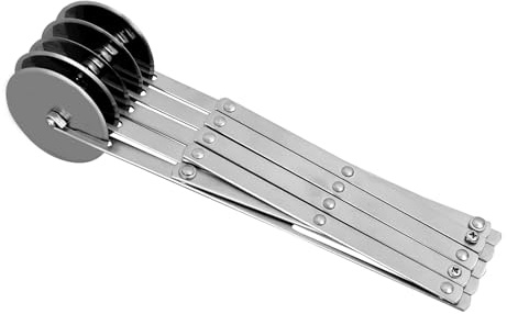 Cortador de de 5 ruedas - Divisor de multicuchilla, herramienta de cortadora de acero inoxidable | Pasta de galletas ajustable, gadget profesional de cocina multiruedas, máquina de corte de