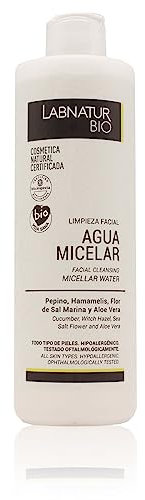 Agua Micelar 300ml. Vegana, Desmaquillante e Hidratante. Ingredientes Naturales, Sin Alcohol y Apta para Todo Tipo de Pieles. Labnatur Bio.