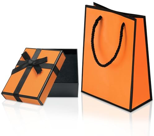 Aucuu Confezione Regalo di Gioielli, Scatola Regalo Piccola e Sacchetti Regalo, Scatola per Gioielli, Scatolina Regalo con Coperchio e Fiocco a Nastro, Scatole per Gioielli Collane Anello Bracciali