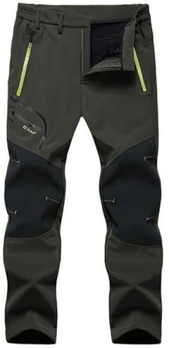 Pantaloni da Lavoro Uomo Antistrappo Sportivi Lavoro Pantaloni Trekking Impermeabili Softshell Leggeri Pants Invernali Termici Pantaloni da Caccia Baggy Comodi Elasticizzati Pantaloni Montagna