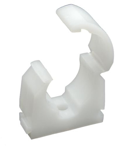 AF4F - Clip per tubi da 15 mm, confezione da 20, con cerniera FM, clip per tubi flessibili per pareti, ideali per applicazioni idrauliche ed elettriche, varie dimensioni e quantità