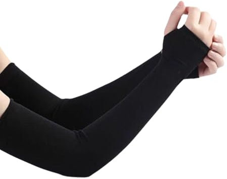 ANMITI Protezioni Solari Raffreddamento Braccio Coperture Manicotti Guida Senza Dita Maniche Sole Regolabile Manicotto D