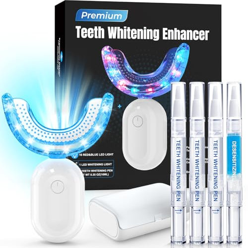 Professionell Teeth Whitening kit für Zähne Aufhellen: TeethBliss Bleaching Zähne set mit 3X Bleaching gel für Zahnaufhellung & Weiße Zähne mit sofort Effekt -Zahn Bleaching Set für empfindliche Zähne