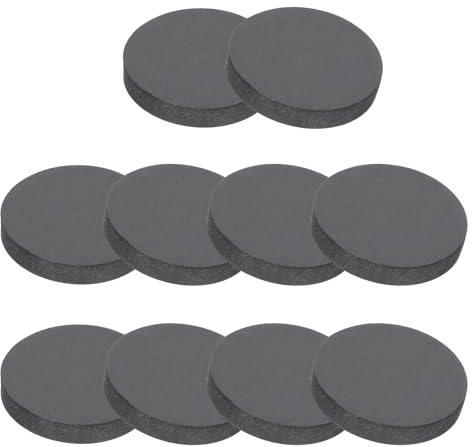 PATIKIL 10 Pezzi Dischi Di Gomma 30mm Diametro Esterno x 5mm Spessore Nero