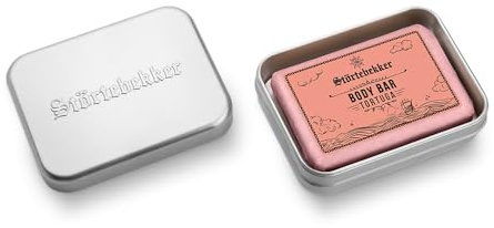 Störtebekker Premium Gel de ducha sólido (Tortuga) & Jabones Set – Body Bar con manteca de karité – Jabón de ducha sólido + lata de aluminio para el cuidado de la ducha – Hecho a mano en fábrica de