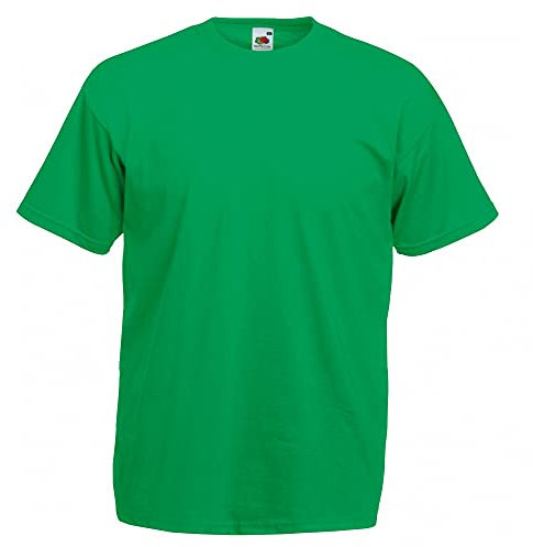 Fruit of the Loom Men's Short Sleeve T-Shirt - green - X-Large